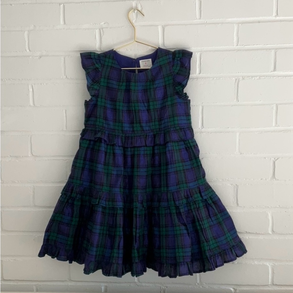 Classic Girls Toddler Blackwatch Plaid Festive Christmas Holiday Dress Size 5